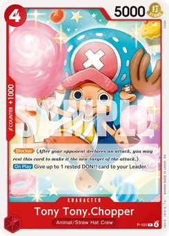 Tony Tony.Chopper P-101 R1 Red Monkey.D.Luffy