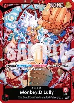 Monkey.D.Luffy ST21-001 R1 Red Monkey.D.Luffy