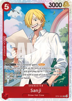 Sanji ST31-001 Red Monkey.D.Luffy