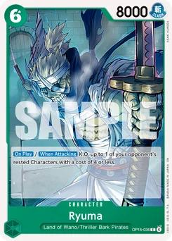 Ryuma OP15-036 R1 Green Roronoa Zoro