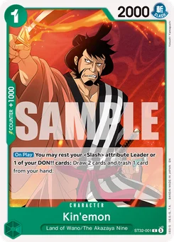 Kin'emon ST32-001 Green Roronoa Zoro