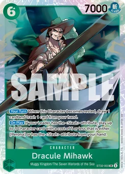 Dracule Mihawk ST32-003 Green Roronoa Zoro