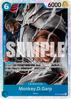Monkey.D.Garp ST33-005 Blue Kuzan