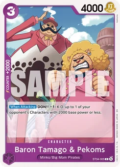 Baron Tamago & Pekoms ST34-005 Purple Charlotte Katakuri