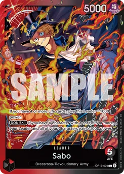 Sabo OP13-004 P2 Red/Black Sabo