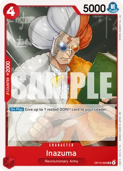 Inazuma OP13-005 R1 Red/Black Sabo