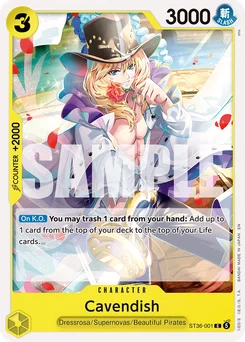 Cavendish ST36-001 Yellow Eustass"Captain"Kid