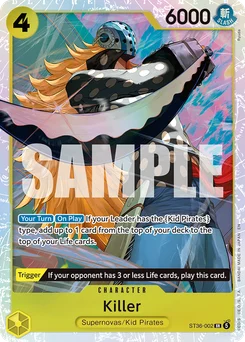Killer ST36-002 Yellow Eustass"Captain"Kid