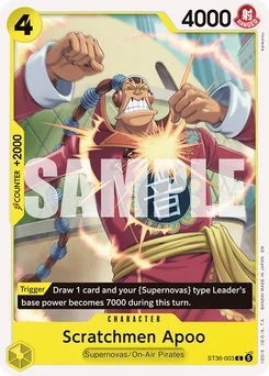 Scratchmen Apoo ST36-003 Yellow Eustass"Captain"Kid