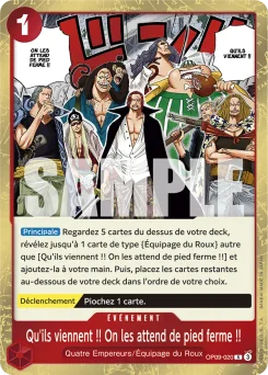 Qu'ils viennent !! On les attend de pied ferme !! OP09-020 Les Nouveaux Empereurs