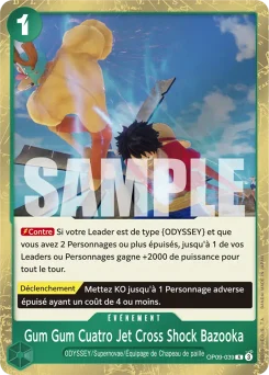 Gum Gum Cuatro Jet Cross Shock Bazooka OP09-039 Les Nouveaux Empereurs