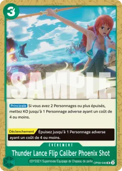 Thunder Lance Flip Caliber Phoenix Shot OP09-040 Les Nouveaux Empereurs