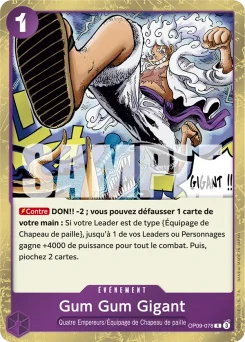 Gum Gum Gigant OP09-078 Les Nouveaux Empereurs
