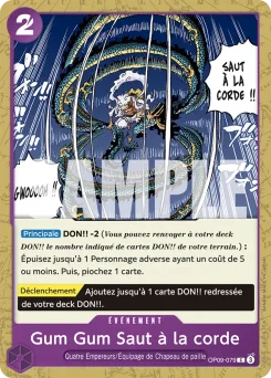 Gum Gum Saut à la corde OP09-079 Les Nouveaux Empereurs