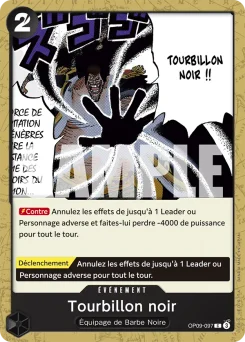 Tourbillon noir OP09-097 Les Nouveaux Empereurs