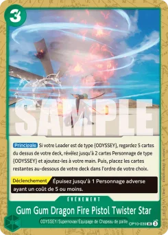 Gum Gum Dragon Fire Pistol Twister Star OP10-039 Sang Royal