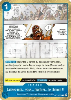 Laissez-moi... vous... montrer... le chemin !! OP10-059 Sang Royal