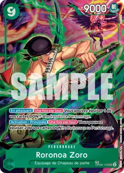 Roronoa Zoro OP06-118 P2 Des Poings Vifs Comme l'Éclair