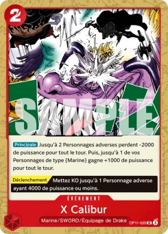 X Calibur OP11-020 Des Poings Vifs Comme l'Éclair