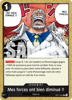 Mes forces ont bien diminué !! OP11-097 Des Poings Vifs Comme l'Éclair