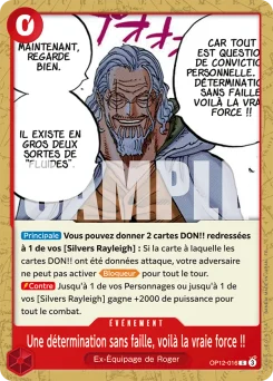 Une détermination sans faille, voilà la vraie force !! OP12-016 L'Héritage du Maître