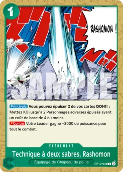 Technique à deux sabres, Rashomon OP12-038 L'Héritage du Maître