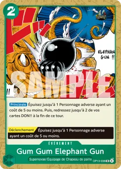 Gum Gum Elephant Gun OP13-038 Successeurs