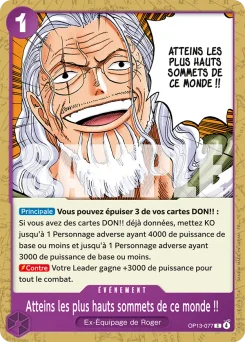 Atteins les plus hauts sommets de ce monde !! OP13-077 Successeurs