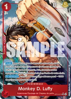 Monkey D. Luffy OP14-013 P1 Les Sept de la Mer d'Azur