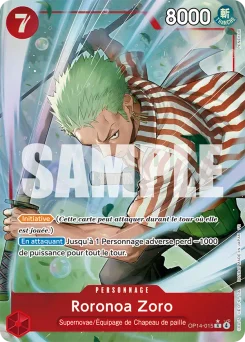 Roronoa Zoro OP14-015 P1 Les Sept de la Mer d'Azur