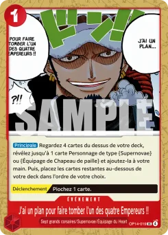 J'ai un plan pour faire tomber l'un des quatre Empereurs !! OP14-019 Les Sept de la Mer d'Azur