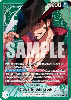 Dracule Mihawk OP14-020 P1 Les Sept de la Mer d'Azur