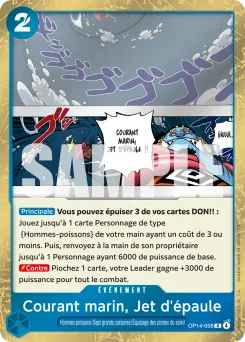 Courant marin, Jet d'épaule OP14-058 Les Sept de la Mer d'Azur