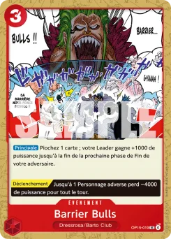 Barrier Bulls OP15-019 Aventure sur l'Île de Dieu