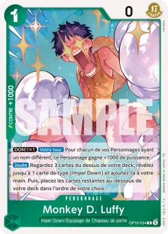 Monkey D. Luffy OP16-034 L'Heure de la Bataille Décisive