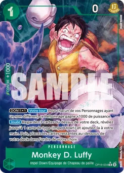 Monkey D. Luffy OP16-034 P1 L'Heure de la Bataille Décisive