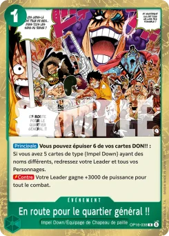 En route pour le quartier général !! OP16-038 L'Heure de la Bataille Décisive
