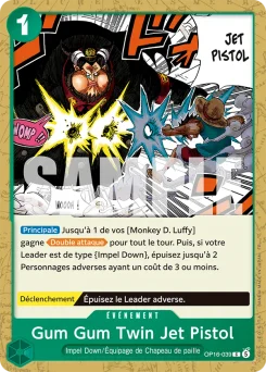 Gum Gum Twin Jet Pistol OP16-039 L'Heure de la Bataille Décisive