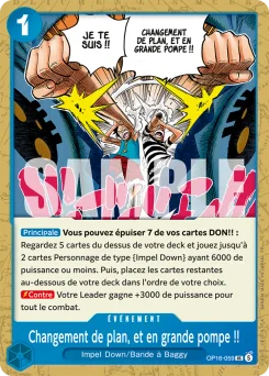 Changement de plan, et en grande pompe !! OP16-059 L'Heure de la Bataille Décisive