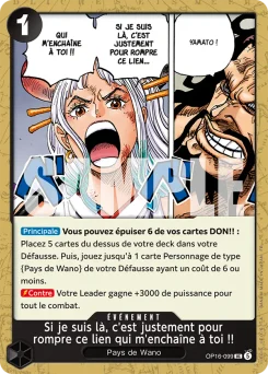 Si je suis là, c'est justement pour rompre ce lien qui m'enchaîne à toi !! OP16-099 L'Heure de la Bataille Décisive