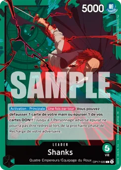 Shanks OP17-020 Les Guerriers les Plus Puissants au Monde