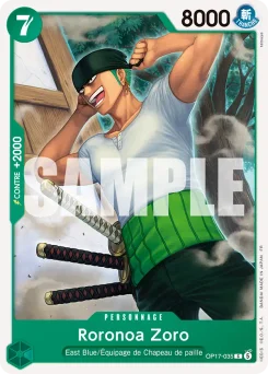 Roronoa Zoro OP17-035 Les Guerriers les Plus Puissants au Monde