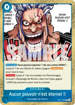 Aucun pouvoir n'est éternel !! OP17-055 Les Guerriers les Plus Puissants au Monde
