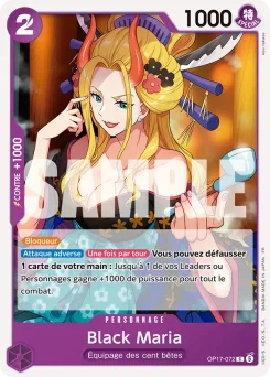 Black Maria OP17-072 Les Guerriers les Plus Puissants au Monde
