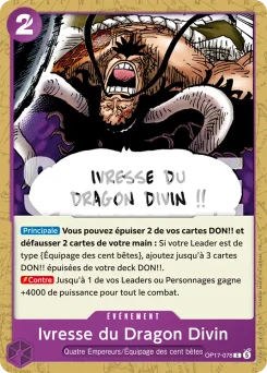 Ivresse du Dragon Divin OP17-078 Les Guerriers les Plus Puissants au Monde