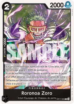 Roronoa Zoro OP17-095 Les Guerriers les Plus Puissants au Monde