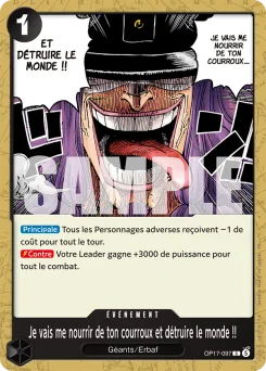 Je vais me nourrir de ton courroux et détruire le monde !! OP17-097 Les Guerriers les Plus Puissants au Monde