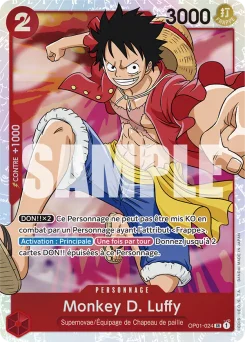 Monkey D. Luffy OP01-024 P1 One Piece Card the Best