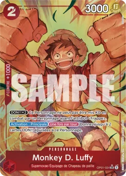 Monkey D. Luffy OP01-024 P2 One Piece Card the Best