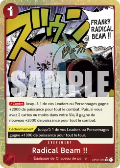 Radical Beam !! OP01-029 P3 One Piece Card the Best